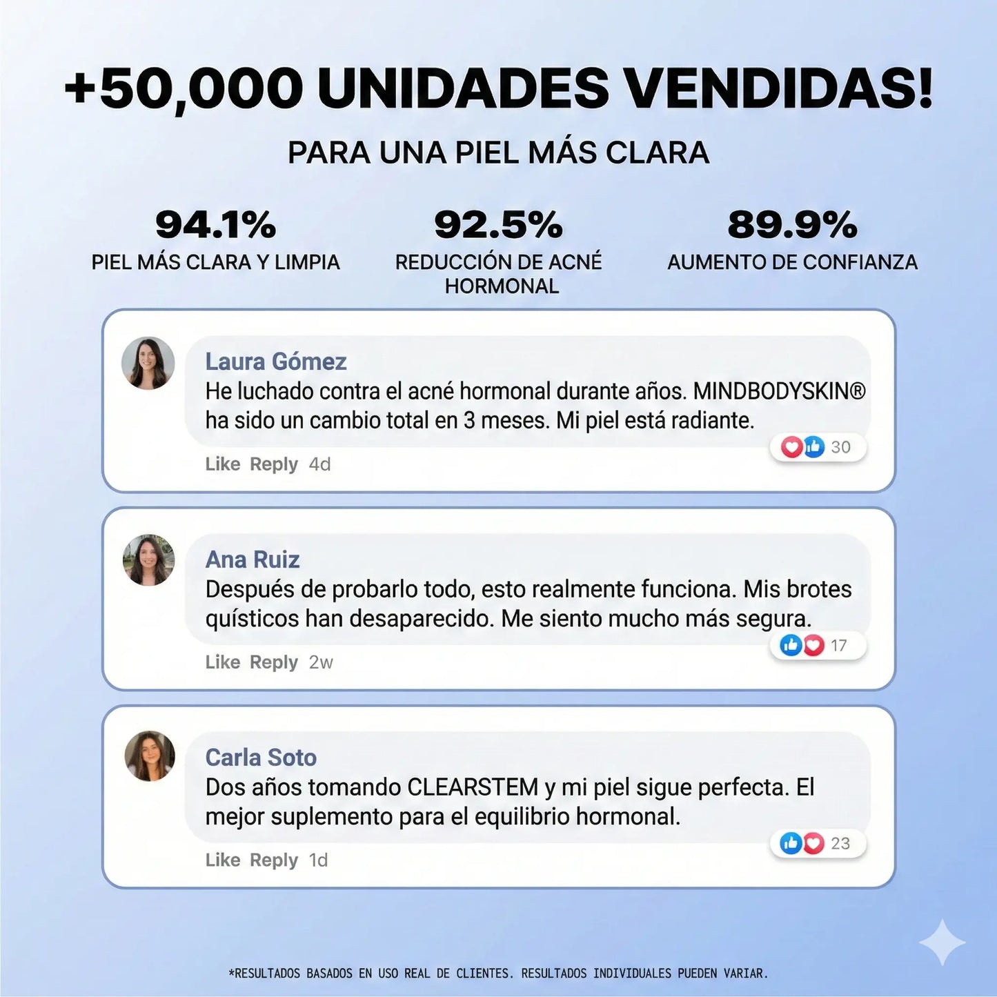 CLEARSTEM® – Fórmula Avanzada para Acné Hormonal y Piel Clara