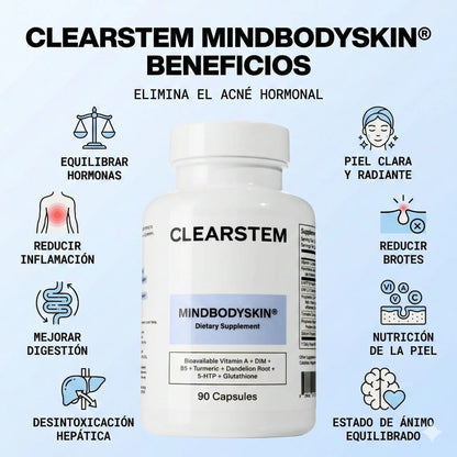 CLEARSTEM® – Fórmula Avanzada para Acné Hormonal y Piel Clara