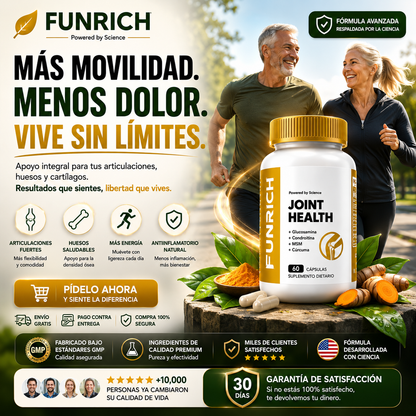 FUNRICH™ JOINT HEALTH - ALIVIO DEL DOLOR DE FORMA DEFINITIVA