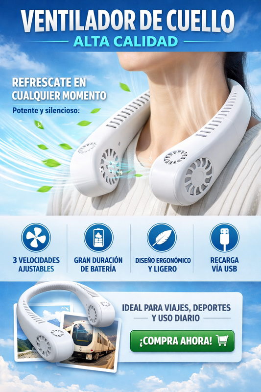 Ventilador de Cuello Smart – Alta Calidad