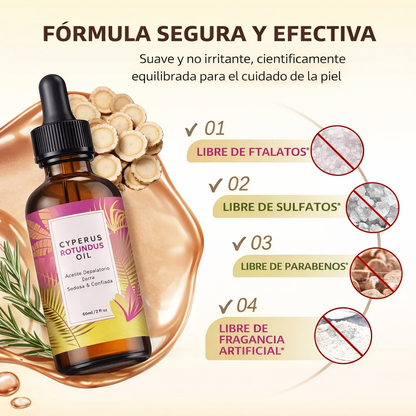 Sistema Botánico de Control del Vello: Cyperus Rotundus Oil 60 ml
