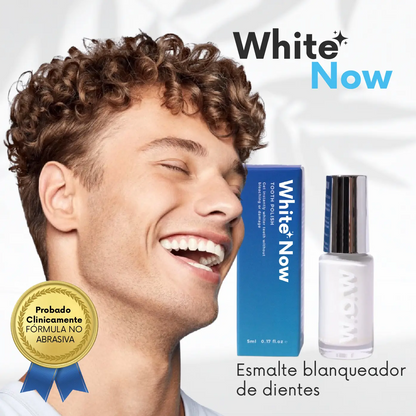 ESMALTE BLANQUEADOR DENTAL WhiteNow™ - SONRISA BLANCA SIN TRATAMIENTOS