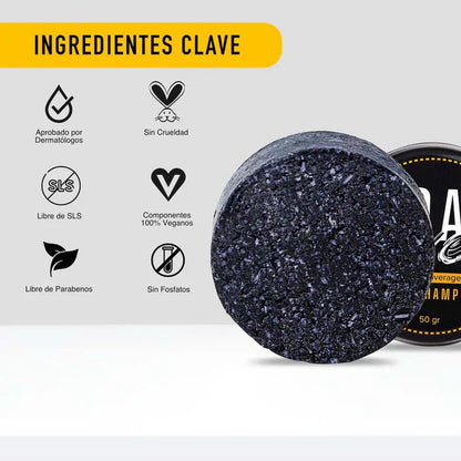 OFERTA ESPECIAL HOY (2x1) - Jabón BlackSoap | Anticanas Natural