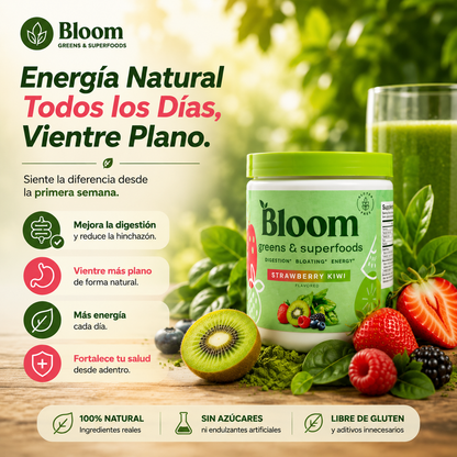 BLOOM GREENS: ELIMINA TUS PARASITOS EN POCO TIEMPO