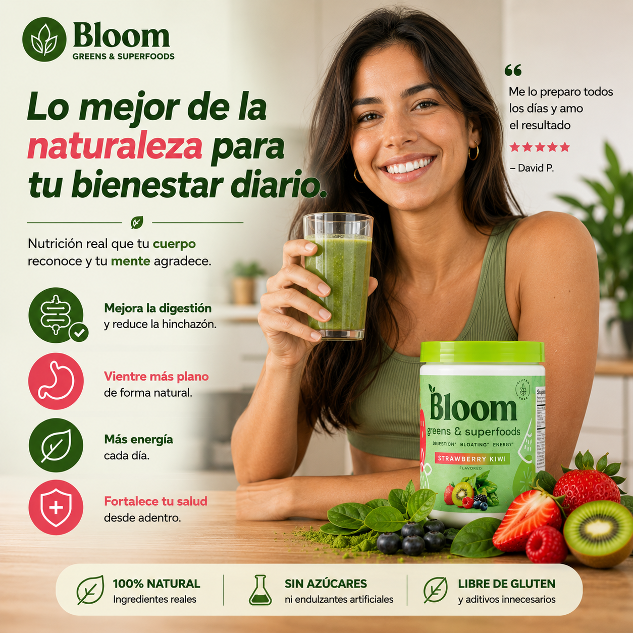 BLOOM GREENS: ELIMINA TUS PARASITOS EN POCO TIEMPO