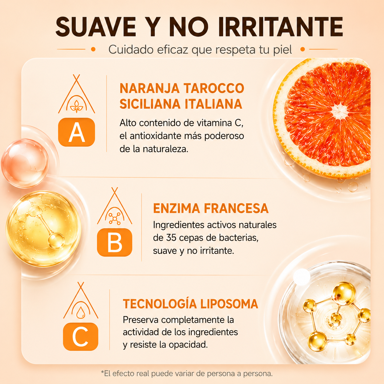 GEL EXFOLIANTE ENZIMÁTICO DE NARANJA