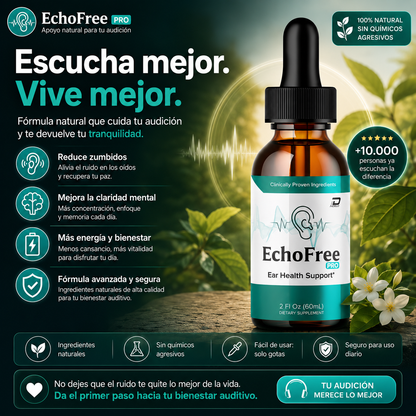 ALIVIO AUDITIVO NATURAL ECHOFREE RÁPIDO