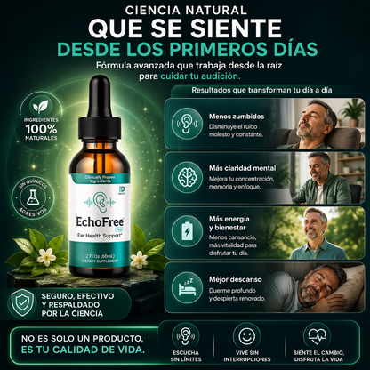 ALIVIO AUDITIVO NATURAL ECHOFREE RÁPIDO