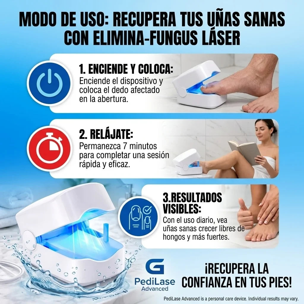 OFERTA ESPECIAL HOY (2x1) NailClear™ – Tratamiento Láser para Hongos